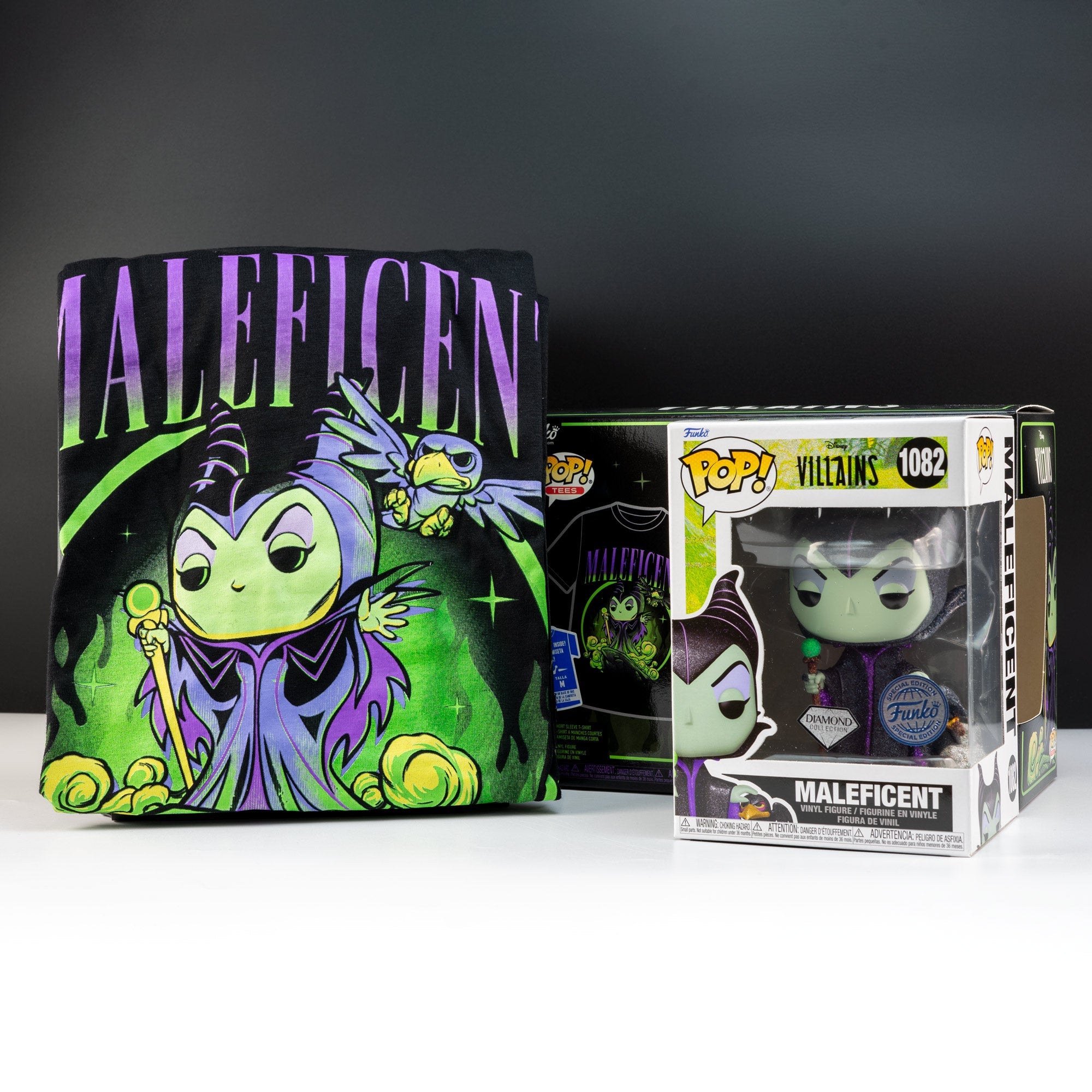 Disney Villains Sleeping Beauty Maleficent Pop! Vinyl and Tee Set - GeekCore