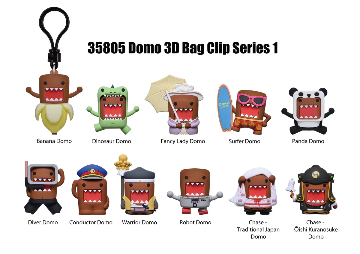 Domo-Kun Series 1 Blind Bag Mystery Bag Clip - GeekCore