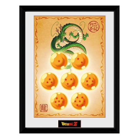 Dragon Ball Z Dragon Balls Framed Print - GeekCore