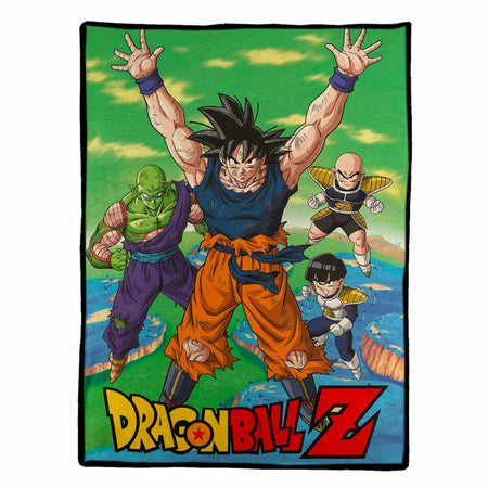 Dragon Ball Z Goku and Friends Blanket Throw - GeekCore