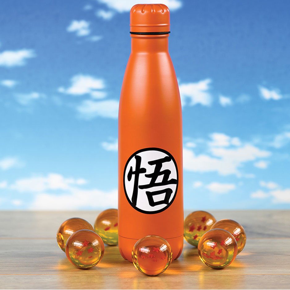 Dragon Ball Z Goku Kanji Metal Drinks Bottle - GeekCore