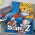 Dragon Ball Z Goku Super Saiyan Fleece Blanket Throw - GeekCore