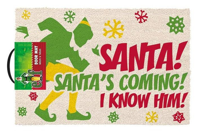 Elf Santa's Coming Coir Doormat - GeekCore