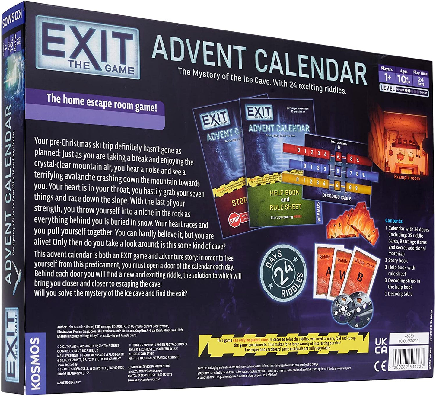 Exit the Game Escape Room Advent Calendar - Mystery of the Ice Cave - GeekCore
