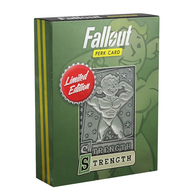 Fallout Limited Edition Metal Perk Card # 1 - Strength - GeekCore