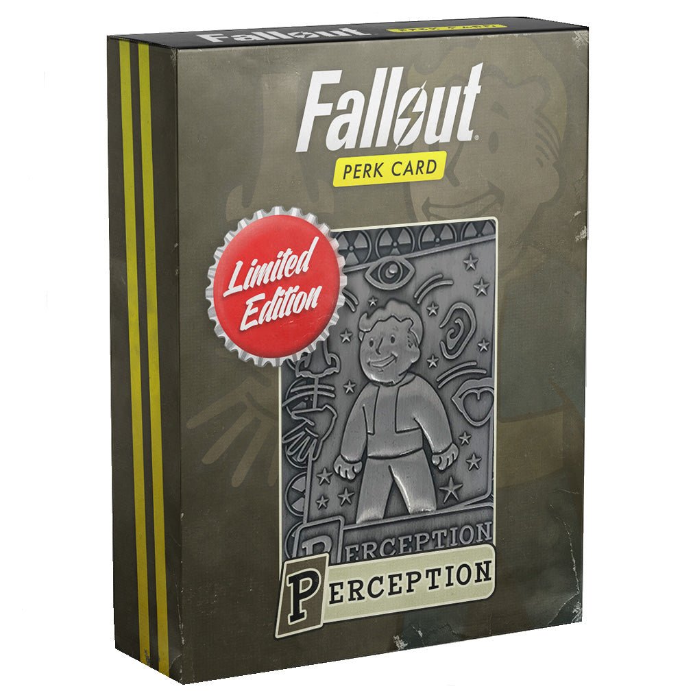Fallout Limited Edition Metal Perk Card # 2 - Perception - GeekCore