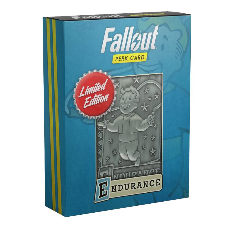 Fallout Limited Edition Metal Perk Card # 3 - Endurance - GeekCore