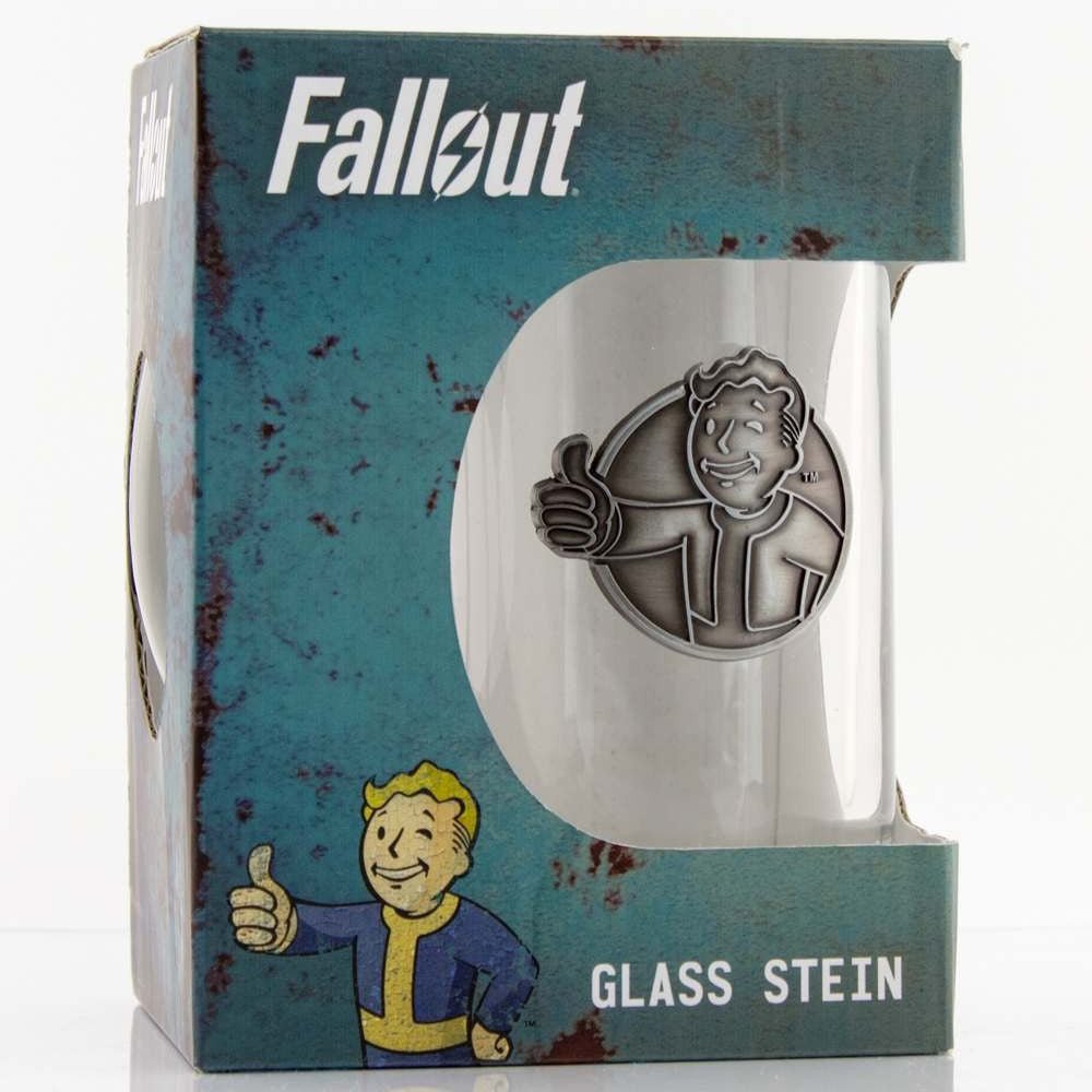 Fallout Vault Boy Stein Glass - GeekCore