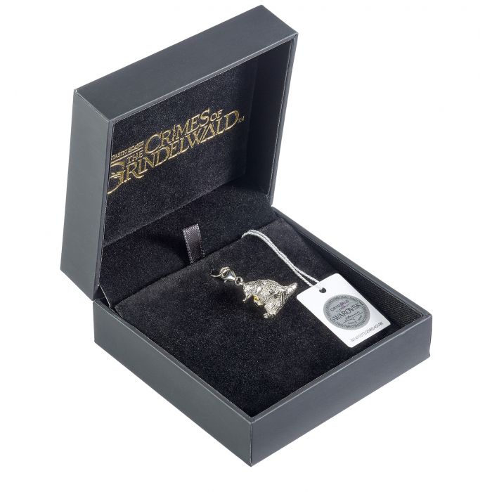 Fantastic Beasts Sterling Silver Niffler Clip - on - Charm with Swarovski Crystals - GeekCore