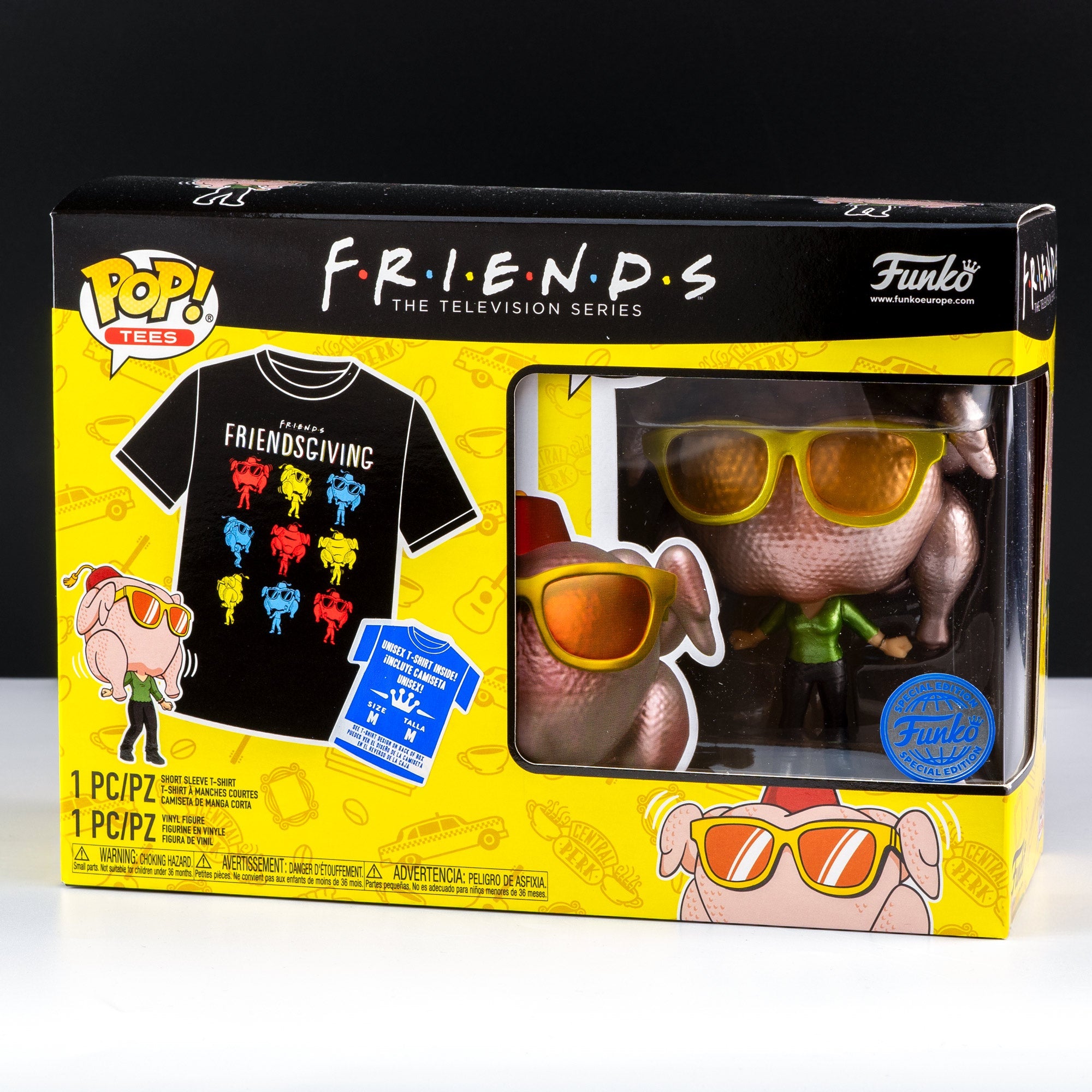 Friends Monica with Turkey Pop! Vinyl and Tee Set - GeekCore