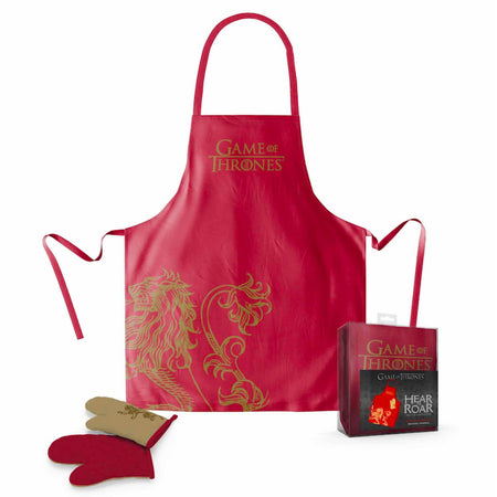 Game of Thrones House Lannister Apron and Oven Mitt Set - GeekCore