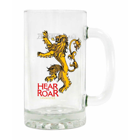 Game of Thrones House Lannister Large Glass Tankard - GeekCore