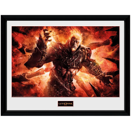 God of War Canyon Scene Concept Art Framed Print - GeekCore