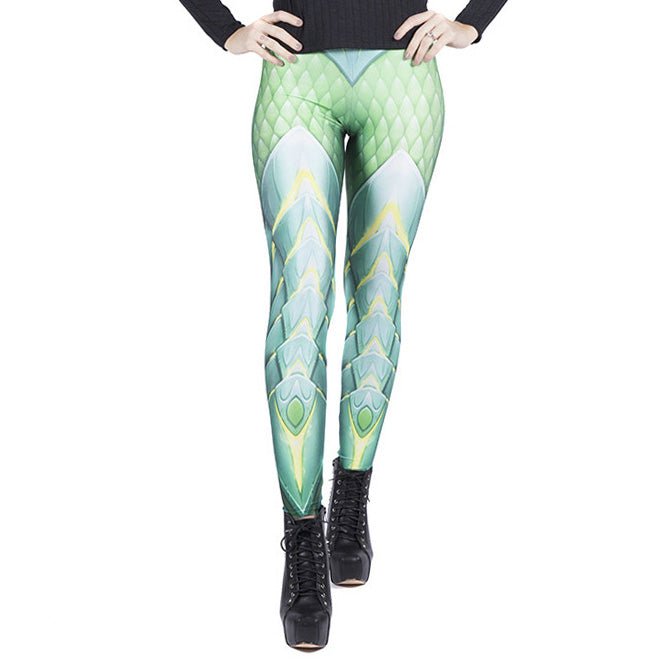 Green Dragon Leggings by Wild Bangarang - GeekCore