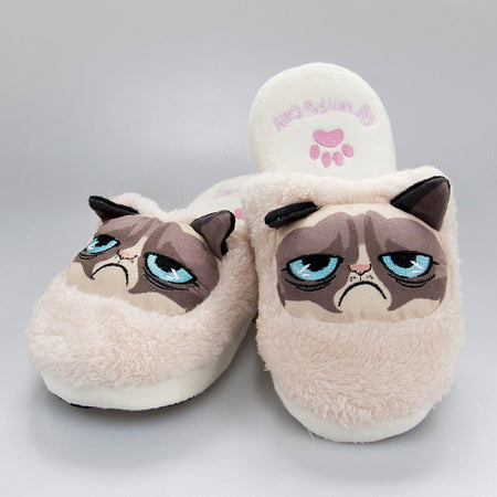 Grumpy Cat Slippers - GeekCore