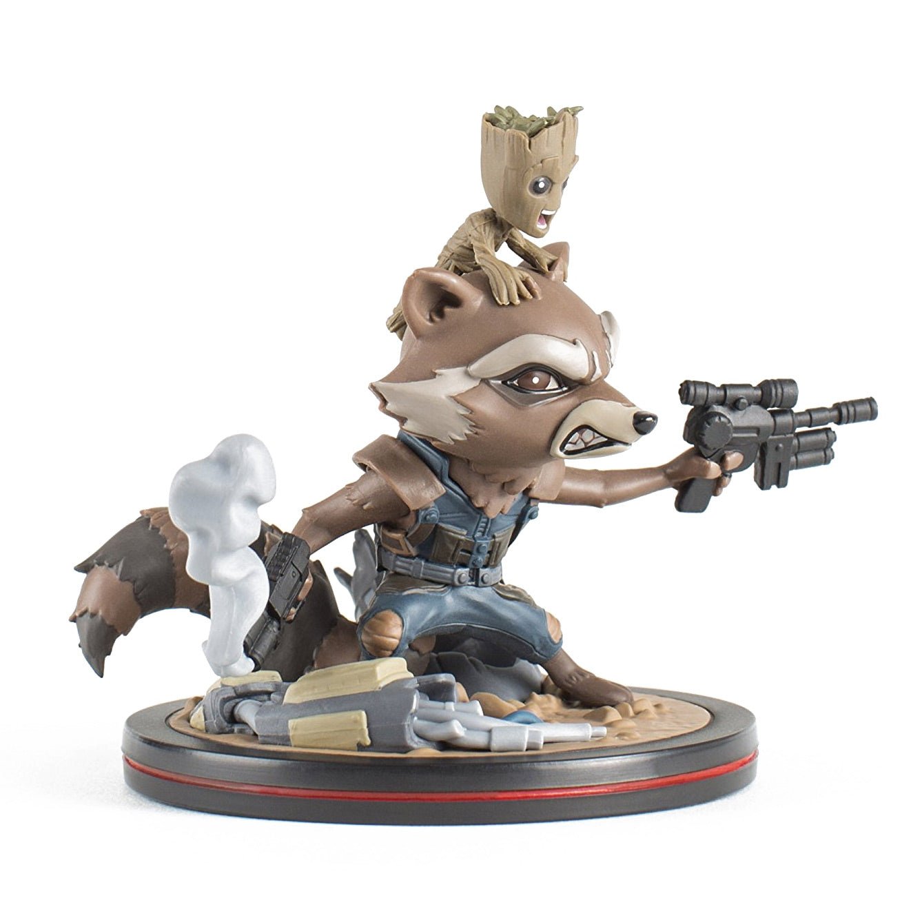 Guardians of the Galaxy Rocket & Groot Q - Fig Diorama - GeekCore