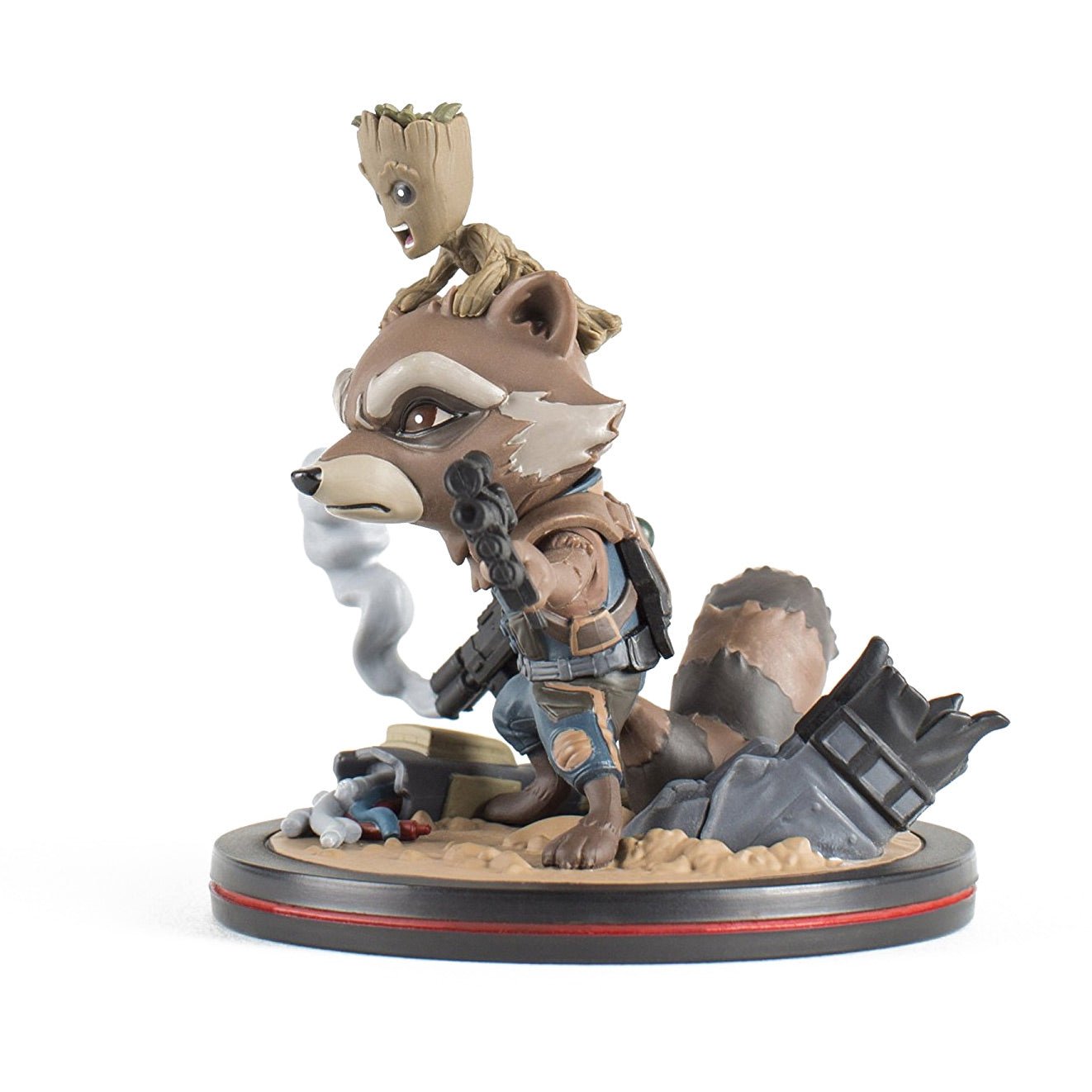 Guardians of the Galaxy Rocket & Groot Q - Fig Diorama - GeekCore