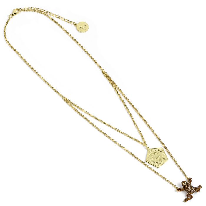 Harry Potter Chocolate Frog Sterling Silver Necklace with Swarovski Crystals - GeekCore