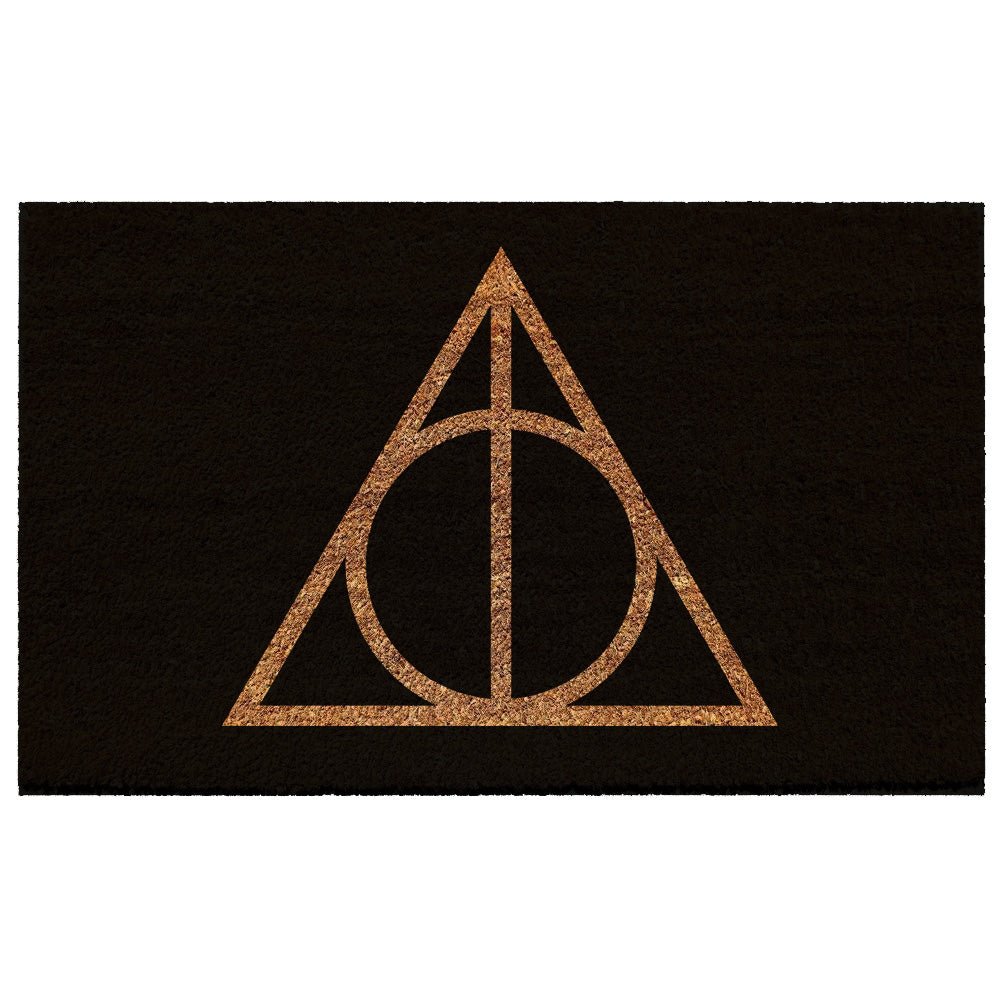 Harry Potter Deathly Hallows Coir Doormat - GeekCore