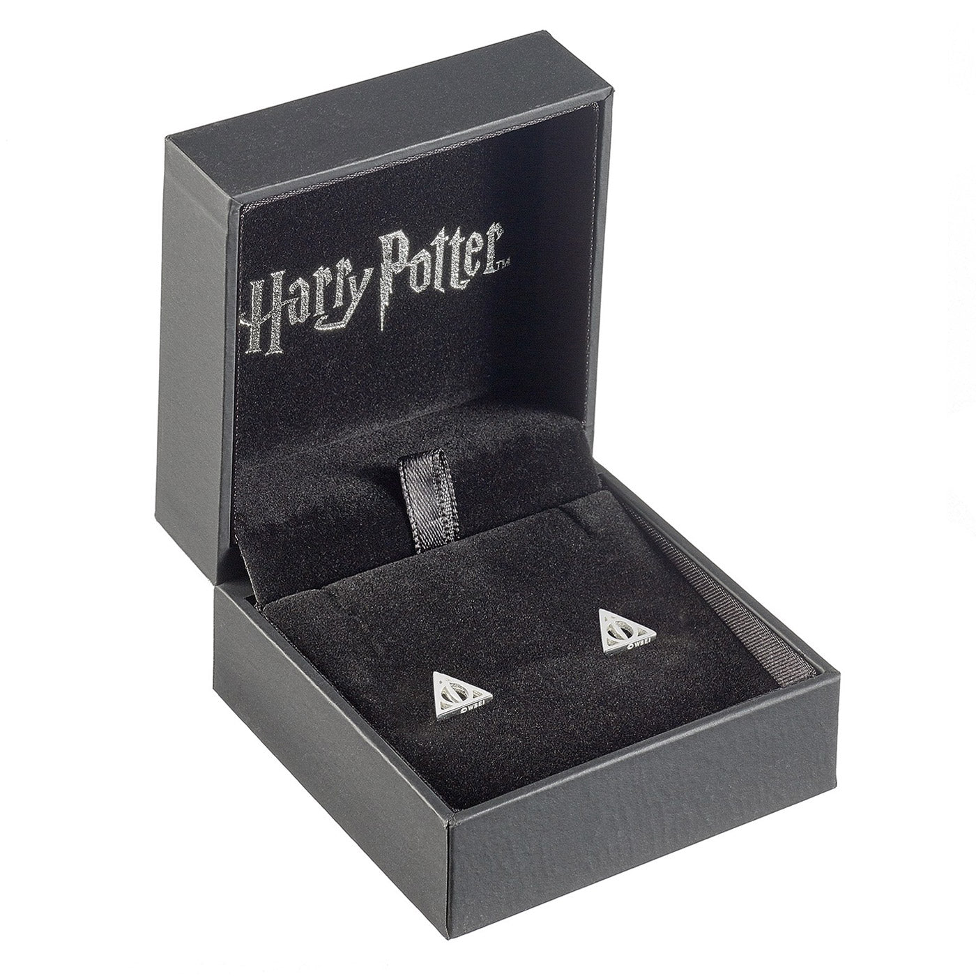 Harry Potter Deathly Hallows Sterling Silver Earrings - GeekCore