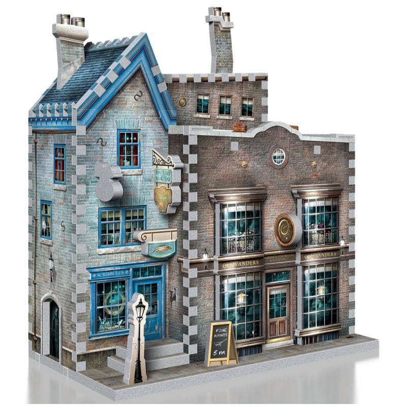 Harry Potter Diagon Alley Collection Olivanders & Scribbulus 3D Puzzle - GeekCore