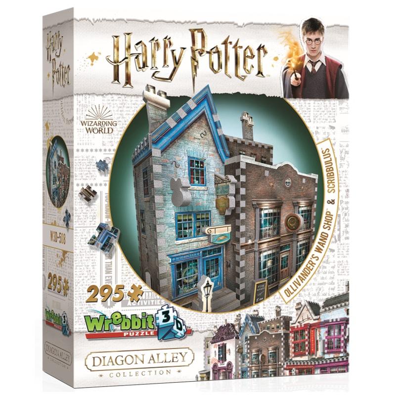 Harry Potter Diagon Alley Collection Olivanders & Scribbulus 3D Puzzle - GeekCore