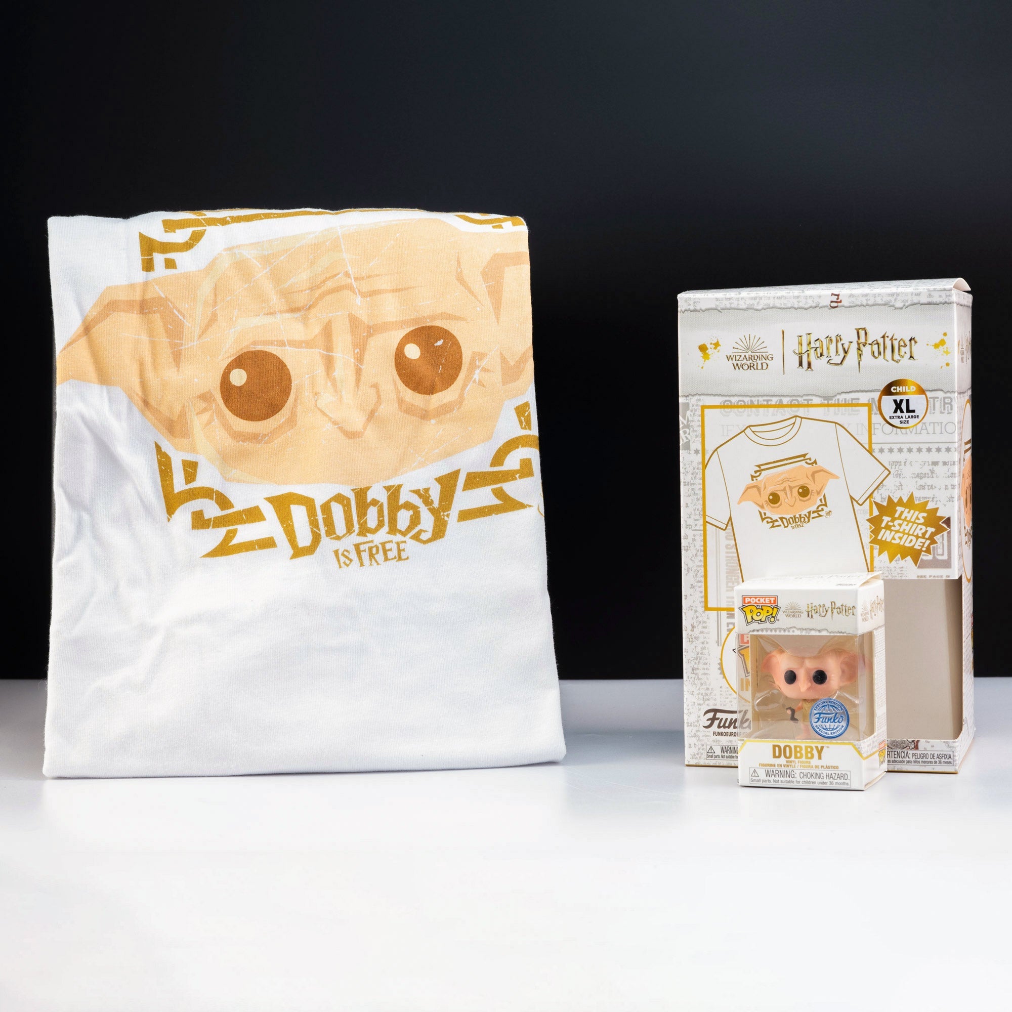 Harry Potter Dobby Pocket Pop! Vinyl and Tee Set for Kids - GeekCore