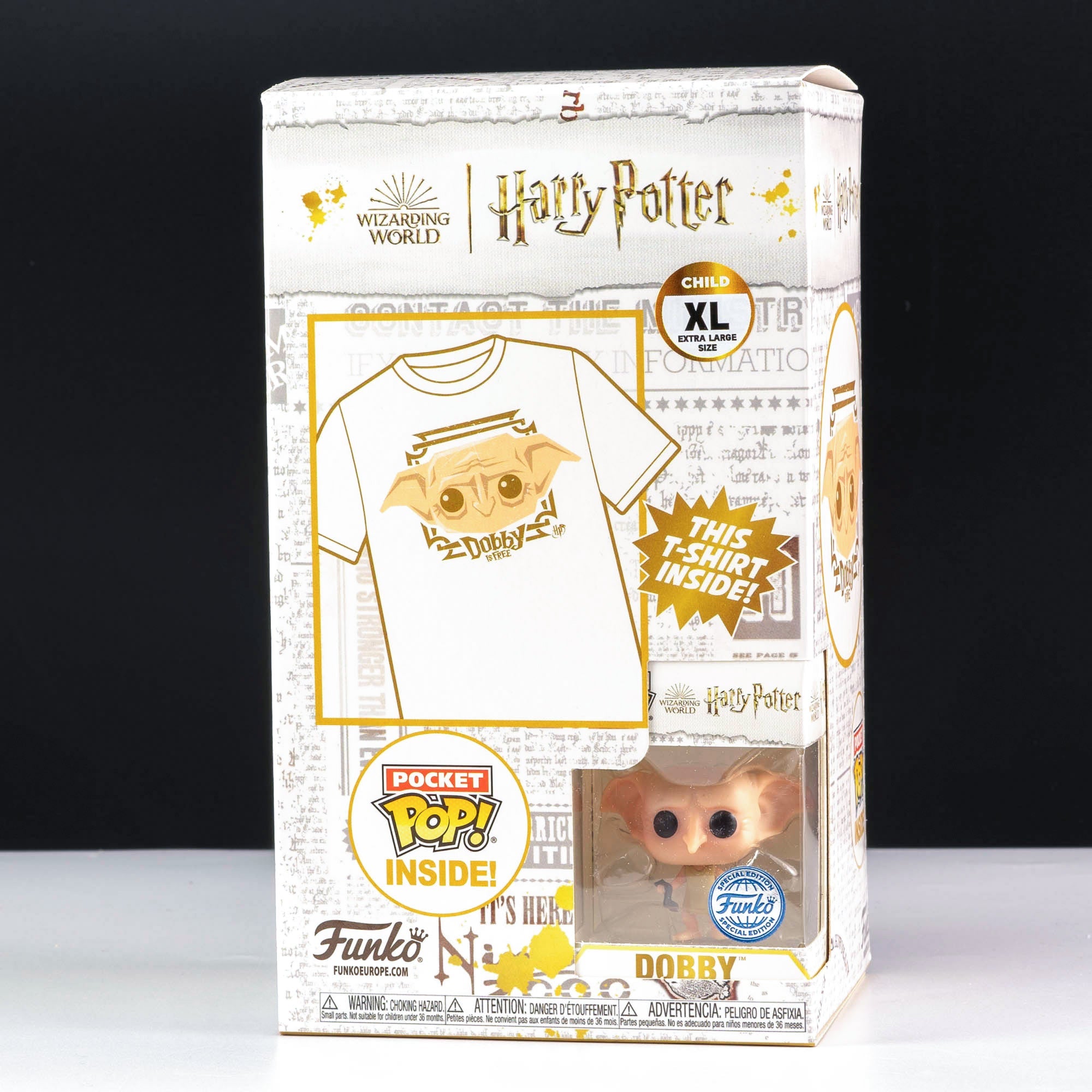 Harry Potter Dobby Pocket Pop! Vinyl and Tee Set for Kids - GeekCore