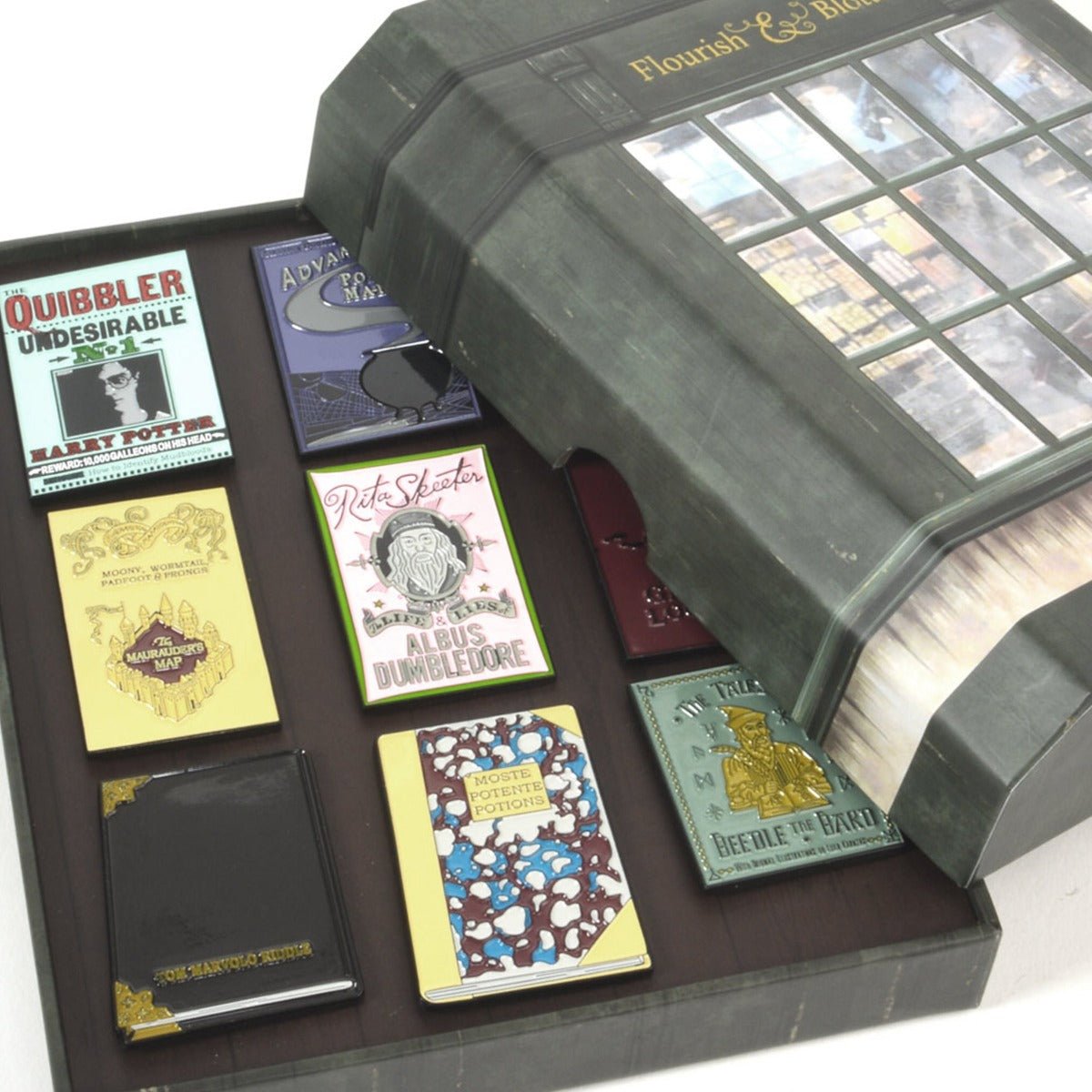 Harry Potter Flourish and Blotts Pin Badge Set - GeekCore