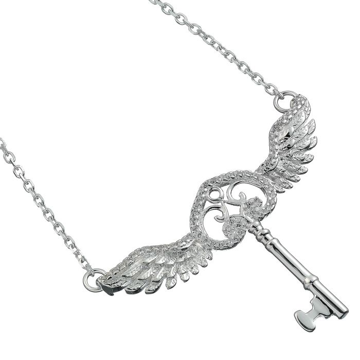 Harry Potter Flying Key with Swarovski Crystals Necklace - GeekCore