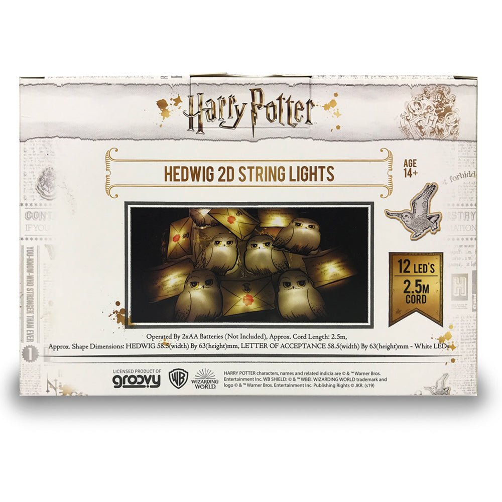 Harry Potter Hedwig and Acceptance Letter String Lights - GeekCore