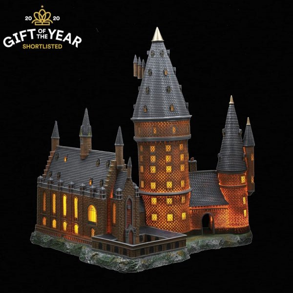 Harry Potter Hogwarts Great Hall and Tower Illuminating Resin Statue - GeekCore