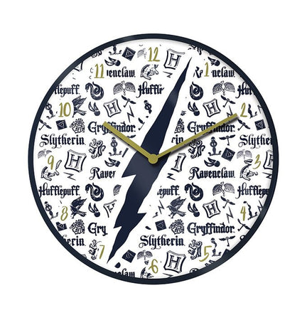 Harry Potter Hogwarts Houses Wall Clock - GeekCore