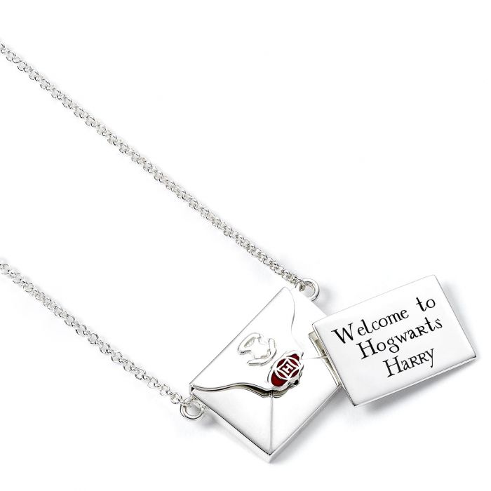 Harry Potter Hogwarts Opening Envelope Acceptance Letter Sterling Silver Necklace - GeekCore