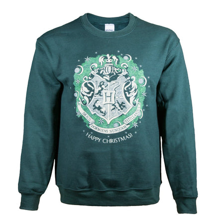 Harry Potter Hogwarts Wreath Christmas Jumper - GeekCore