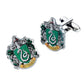 Harry Potter House Crest Silver Plated Cufflinks - GeekCore