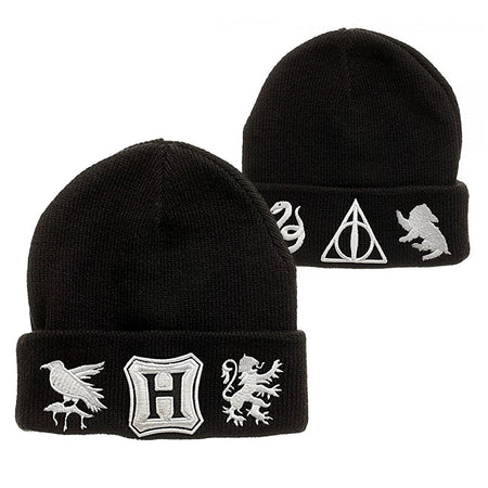 Harry Potter Houses Embroidered Beanie Hat - GeekCore