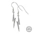 Harry Potter Lightning Bolt Sterling Silver Earrings with Swarovski Crystals - GeekCore