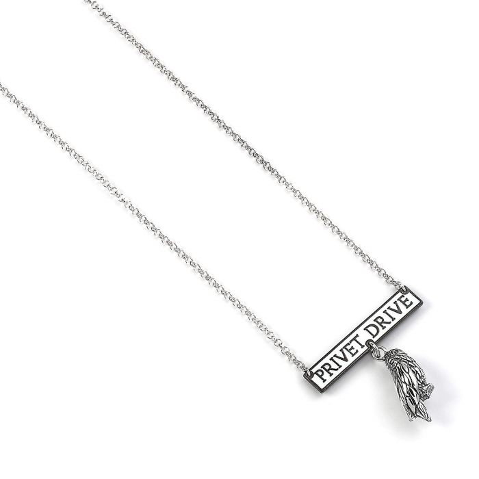 Harry Potter Privet Drive and Hedwig Charm Sterling Silver Necklace - GeekCore