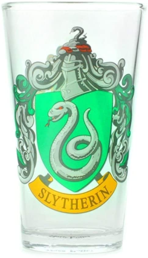 Harry Potter Slytherin House Large Glass - GeekCore