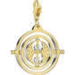 Harry Potter Time Turner Gold Plated Clip on Charm with Swarovski Crystals - GeekCore