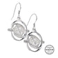 Harry Potter Time Turner Sterling Silver Earrings with Swarovski Crystals - GeekCore