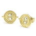 Harry Potter Time Turner Sterling Silver - Gold Plated Stud Earrings - GeekCore