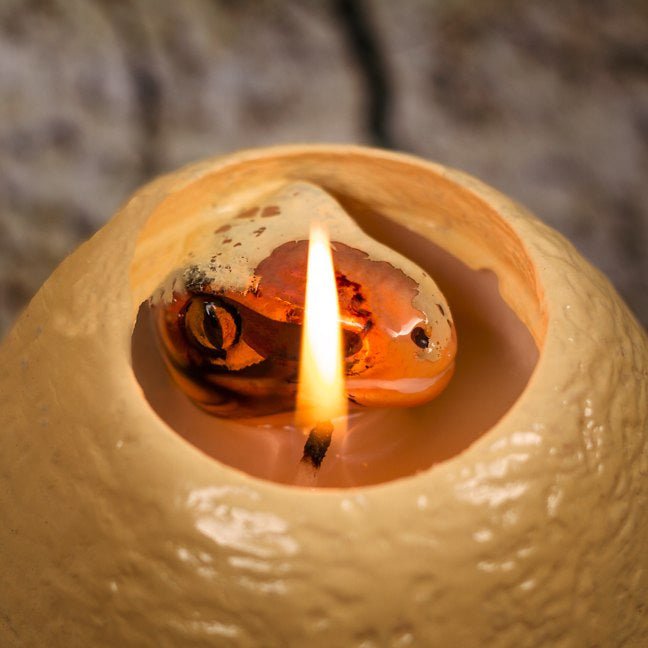 Hatching Velociraptor Candle - GeekCore