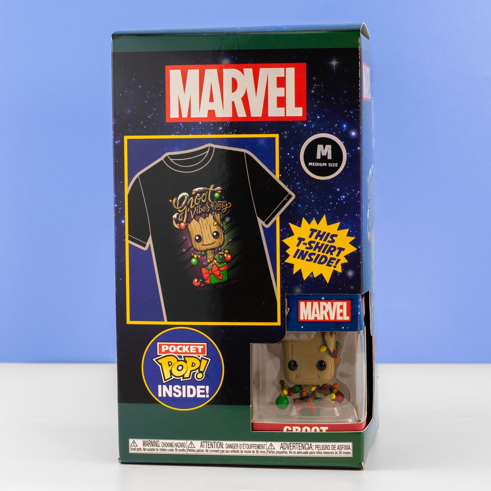 Holiday Groot Pocket Funko Pop! Vinyl and Tee Set for Kids - GeekCore