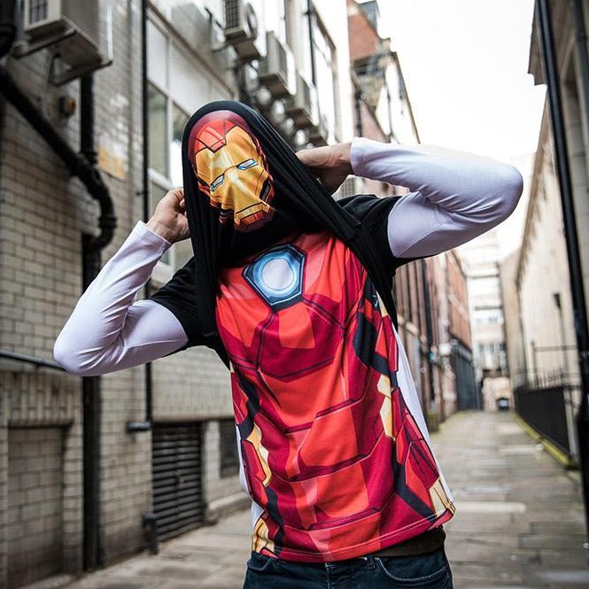Iron Man Reversible Long Sleeve T - Shirt - GeekCore