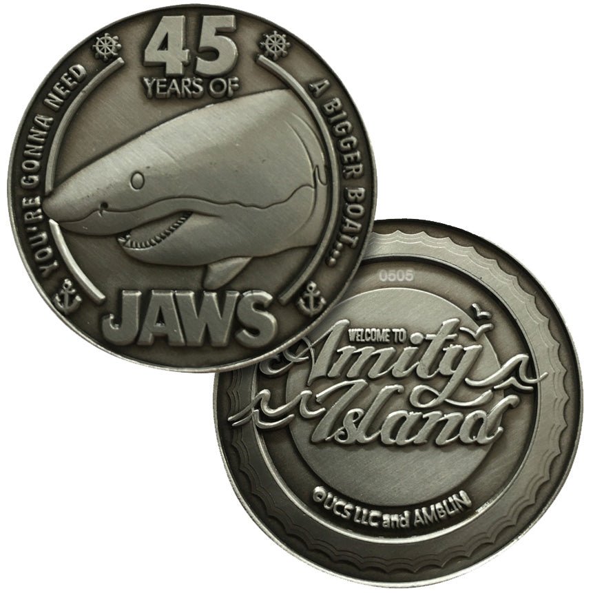 Jaws 45th Anniversary Limited Edition Collectors Coin - GeekCore