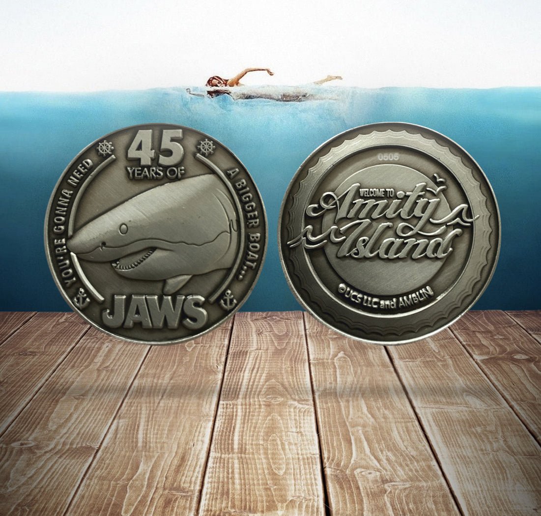Jaws 45th Anniversary Limited Edition Collectors Coin - GeekCore