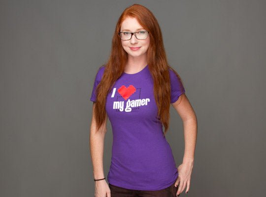 Jinx I Love My Gamer Girl's T - Shirt - GeekCore