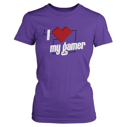 Jinx I Love My Gamer Girl's T - Shirt - GeekCore